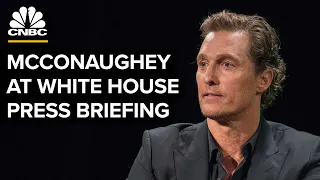 Matthew McConaughey joins press secretary Karine Jean-Pierre for White House briefing — 6/7/22