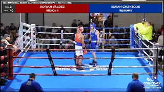 Isaiah Ghantous Vs Adrian Valdez , 154 Lb , junior male national silver gloves championship day 3.