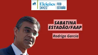 Rodrigo Garcia (PSDB) chega para sabatina Estadão/FAAP