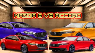 SEDAN BATTLE! 2023-2024 MAZDA6 VS HONDA ACCORD