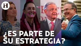 AMLO estima que si Marcelo Ebrard se lanza como independiente, Xóchitl Gálvez quedaría en 3.er lugar