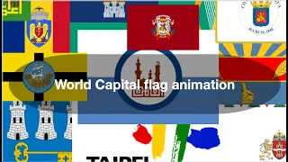 World Capital flag animation