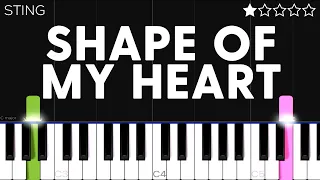 Sting - Shape Of My Heart | EASY Piano Tutorial