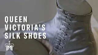 Conservation of Queen Victoria's silk shoes