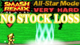 Smash Remix - All-Star Mode Gameplay with Metal Mario (VERY HARD) No stock loss