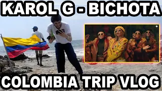 Going Colombia To React To Colombian Music | Karol G - Bichota REACTION | American REACTS