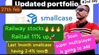 daily portfolio update 27th feb|| today's loss 20,000😰||nifty in green and my portfolio in red😭