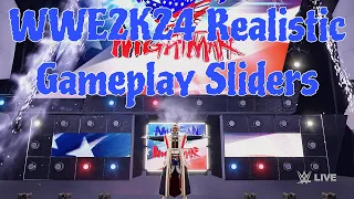 WWE2K24 Realistic Gameplay Sliders