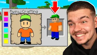 DOSTAJE POSTAĆ z STUMBLE GUYS jaką NARYSUJĘ w Minecraft!