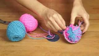 How to make a pom-pom from yarn you will see in this master class
