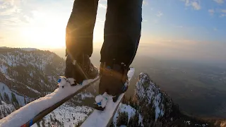 Hike Ski Fly - Hard Earned Magic Moment - Paragliding