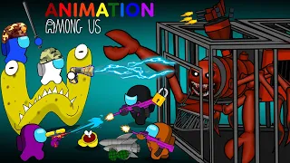 어몽어스 VS Edward The Man & Alphabet Lore - Among Us Zombie Collection - AMONG US ANIMATION