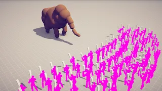 MAMMOTH vs UNITS - Totally Accurate Battle Simulator TABS