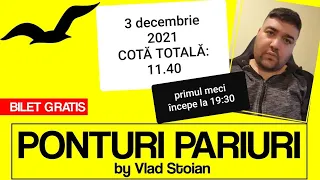 PONTURI PARIURI by Vlad Stoian | 3 decembrie 2021