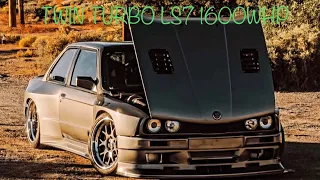 Fastest E30 in the world build in 10 minutes. LS7 TwinTurbo, TUBE CHASSIS, RTS sequential gearbox!!!