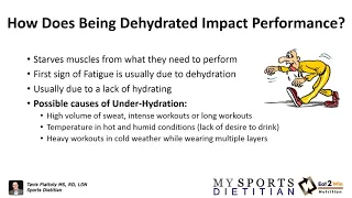 The Science of Dehydration and Athletic Performance