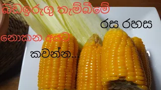 බඩඉරිඟු තම්බන ආකාරය/ How to boil corn