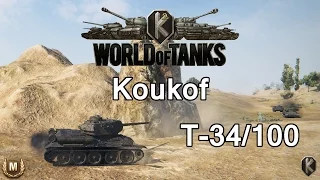 World of Tanks - 9.15.1 - T-34/100 - Steppes - Ace Tanker