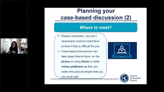 Case-based discussion webinar