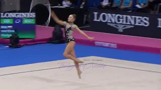 Mariya MATEVA (BUL) hoop - 2015 Stuttgart worlds Qualifs