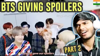 REACTION TO BTS SPOLING EVERYTHING  the "s" in bts stands for spoilers PART 2