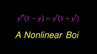 A fascinating second order non-linear differential equation