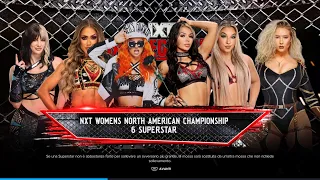 WWE 2K24: 6 WOMEN ELIMINATION MATCH [NXT WOMEN'S NORTH AMERICAN CHAMPIONSHIP] [NXT BATTLEGROUND '24]