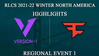 [RLCS Highlights] V1 vs FaZe | RLCS 2021-22 Winter: North America | 15 January 2022