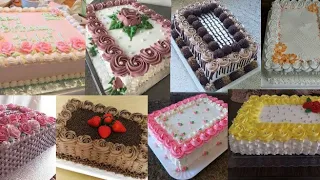 طرق #تزين #الكيك المستطيل #طارت بحجم عائلي( cake decoration ideas)