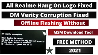 All Realme device is corrupted Error Fixed | dm verity corruption | Realme 3i,3,C2,C12,C13 Flashing