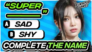 COMPLETE THE NAME OF THE KPOP SONG #1 [MULTIPLE CHOICE] - FUN KPOP GAMES 2023