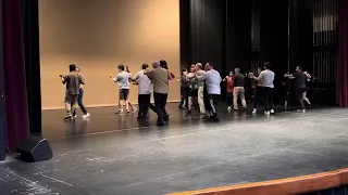 Beginner Salsa Stage Rehearsal