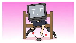 Titan TV Woman is Stuck (Skibidi Toilet Animation meme)