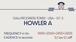 Howler / off-hook tone (USA 1). Call-progress tones. Phone sounds. Sound effects. SFX