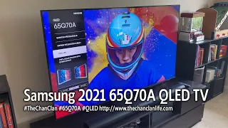 TechTalk: Samsung QLED 65Q70A Demonstration & Review - New 2021 4K QLED TV