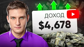 +4,678$ на YOUTUBE за 28 дней | Просто создавай видео.