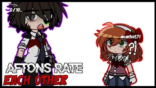 Aftons RATE Each Other || Aftons || Afton Family || Gacha Club || FNAF ||