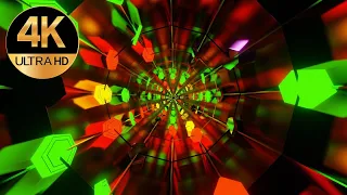 10 Hour 4k TV screensaver rainbow color Relaxing Neon lights  background video no copyright Abstract