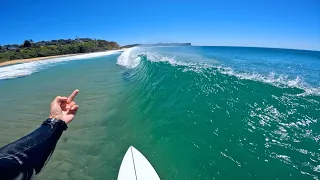 POV SURFING OFFSHORE & GLASSY WAVES! (RAW)