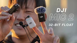 DJI MIC 2 Wireless Microphone | Now with 32-Bit Float & Bluetooth Pairing!