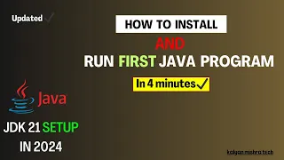 How to install Java on window 10/11 | 2024 updated 🔥🔥 | Install JDK, JAVA_HOME and run java program.