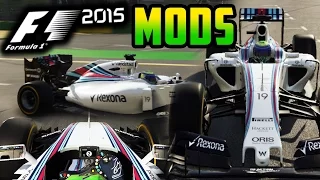 F1 2015 MODS - Williams Martini Mod! (Williams Red Stripes Livery)