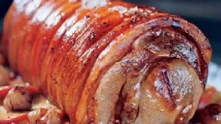 Rolovano pečenje(carsko meso) iz rerne-Recept(Porchetta)(Rolled roast meat from the oven-Recipe)