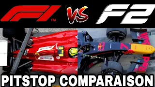 F1 Pit Stop vs F2 Pit Stop