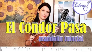 EL CONDOR PASA Mandolin Tutorial with On-Screen TAB