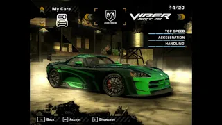 NFS Most Wanted - Dodge Viper SRT-10 - Top Speed 508 Km/h