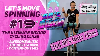 ONLY 80's Music Indoor Cycling Class With Great Sound; Let's Move Spinning #19
