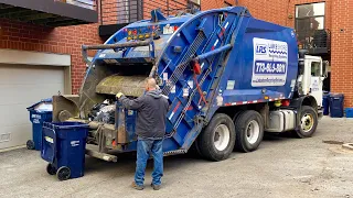 LRS Mack MRU McNeilus Rear Loader Garbage Truck Packing Chicago HOA Trash