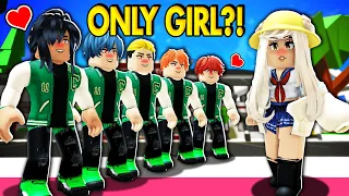 IM THE ONLY GIRL IN AN ALL BOYS SCHOOL - A Roblox Movie