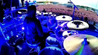 Jay Weinberg - Unsainted Live Drum Cam (Rockfest 2019)